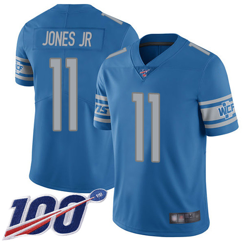 Detroit Lions Limited Blue Men Marvin Jones Jr Home Jersey NFL Football #11 100th Season Vapor Untouchable